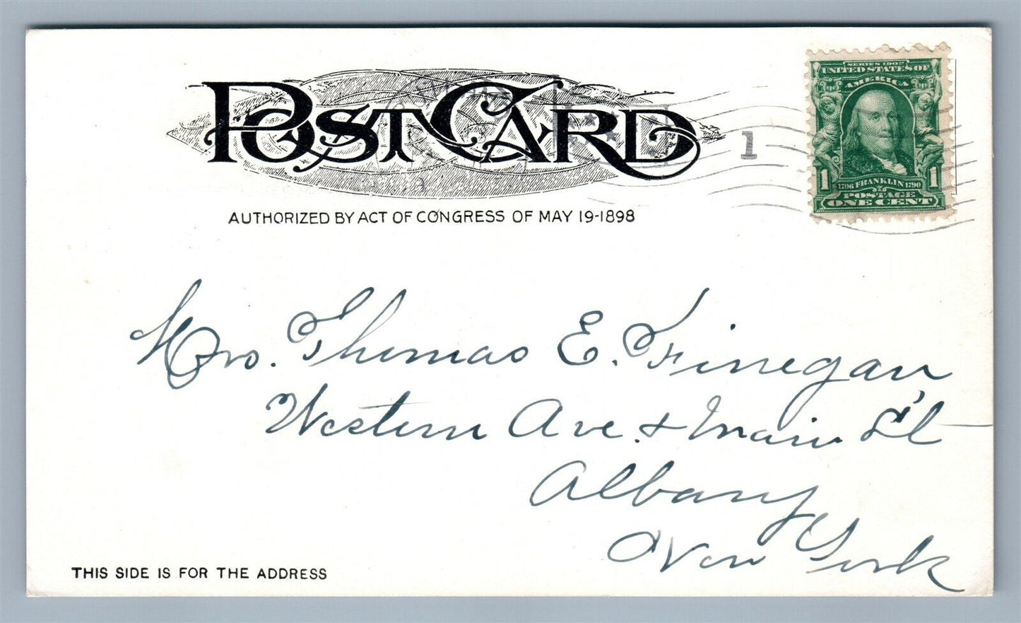 LAKE BOMOSEEN VT UNDIVIDED ANTIQUE POSTCARD