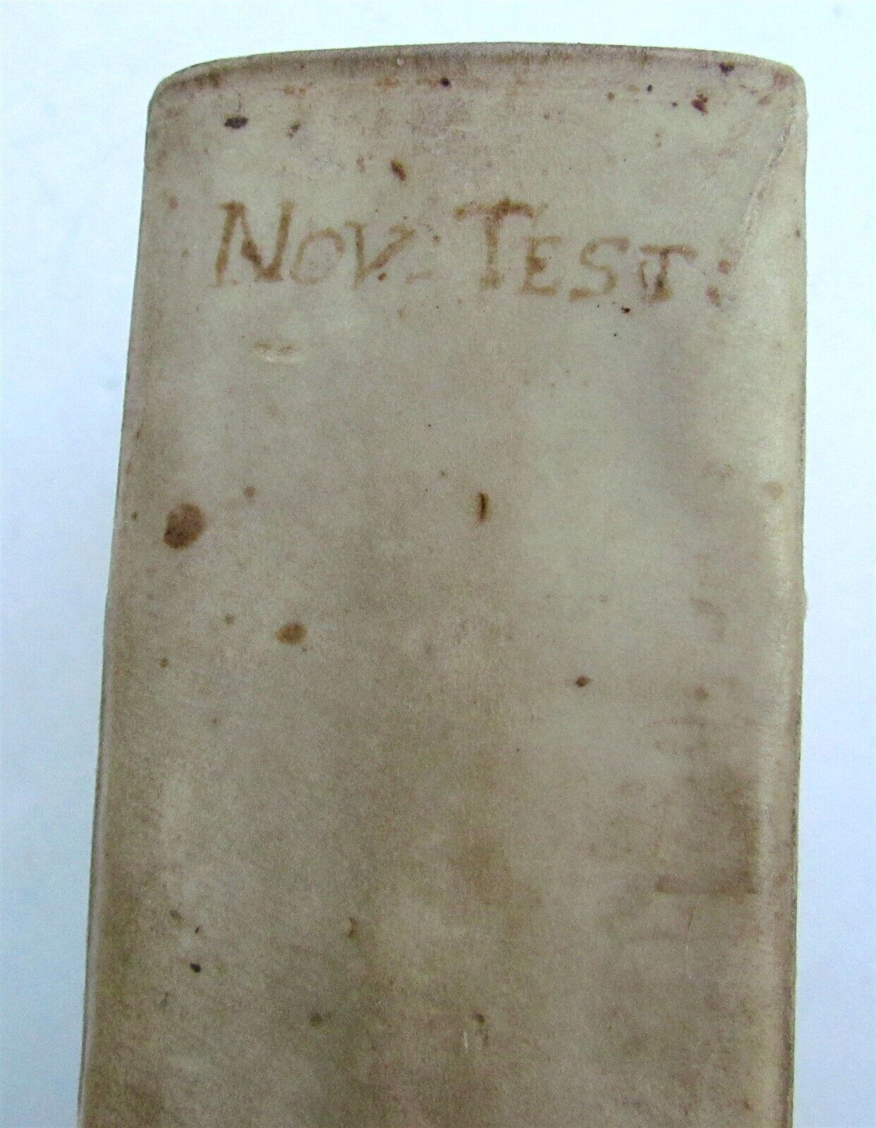 1675 BIBLE IN GREEK ANTIQUE NOVUM TESTAMENTUM GRAECUM NEW TESTAMENT vellum bound