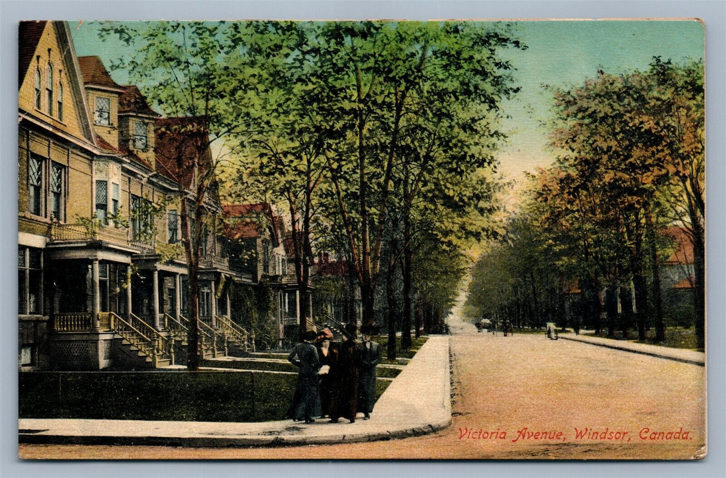 WINDSOR NS CANADA VICTORIA AVENUE ANTIQUE POSTCARD