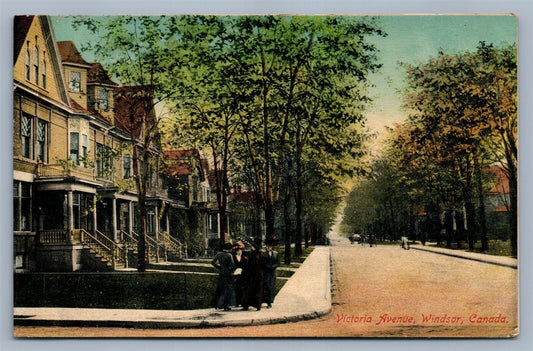 WINDSOR NS CANADA VICTORIA AVENUE ANTIQUE POSTCARD