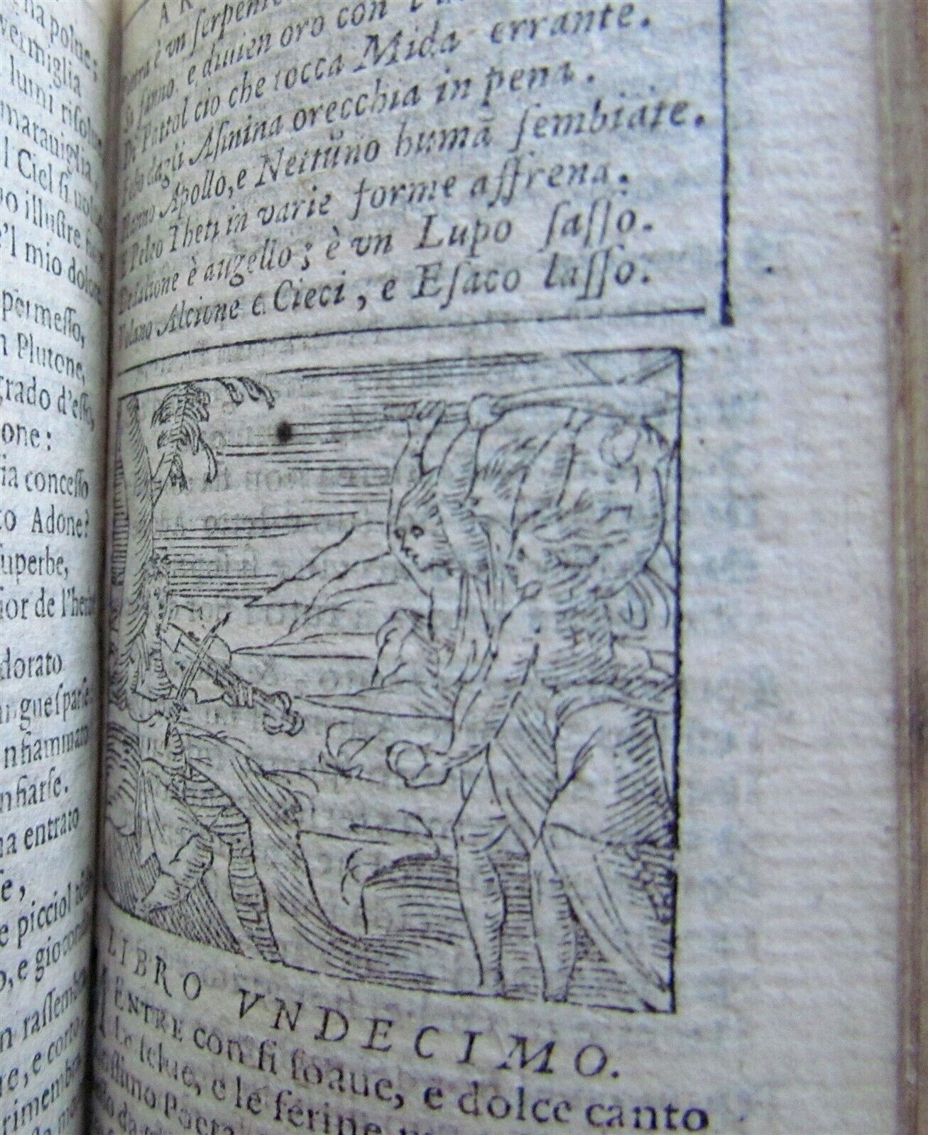 1579 LE METAMORFOSI by OVID ILLUSTRATED w/ 15 woodcuts antique RARE 16th century