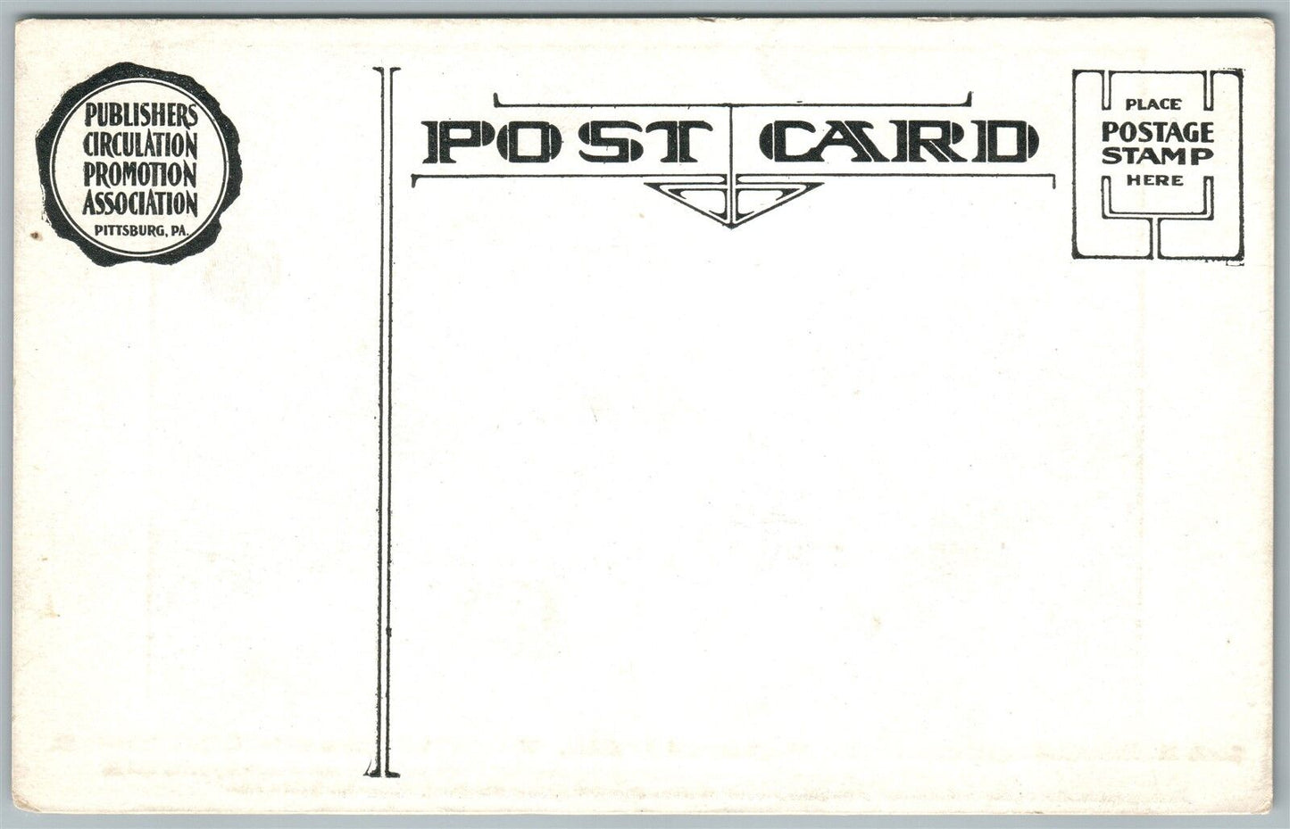 PITTSBURG PA FLOOD on LIBERTY STREET ANTIQUE POSTCARD