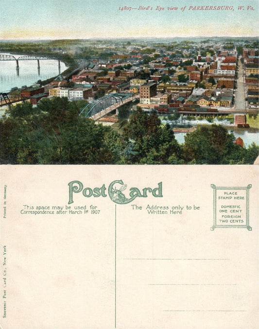 PARKERSBURG W.VA ANTIQUE POSTCARD