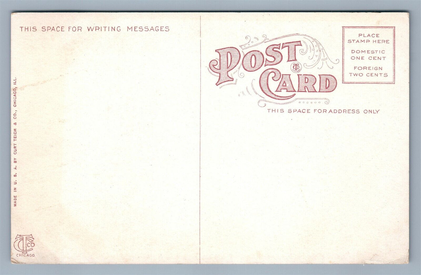 CHICAGO IL NORTH AMERICAN OYSTER HOUSE & RESTAURANT ANTIQUE POSTCARD