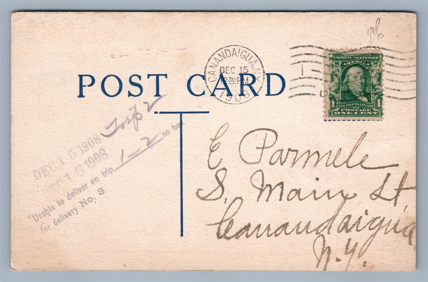 DON'T BE AN INDIAN COMIC 1907 ANTIQUE POSTCARD