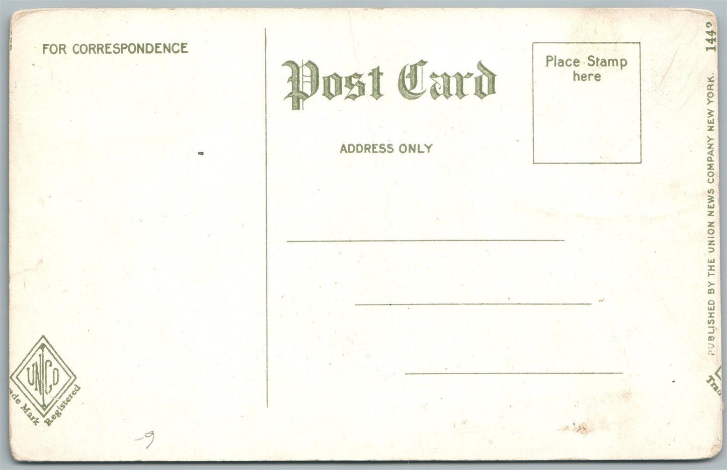 PLAINFIELD NJ CHILDREN'S HOME ANTIQUE POSTCARD
