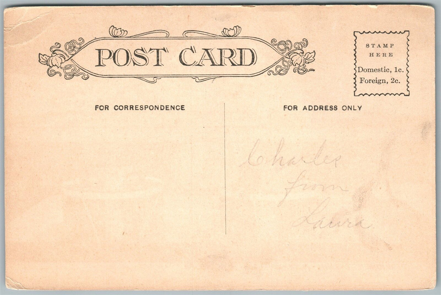ASBURY PARK NJ ASBURY AVENUE ANTIQUE POSTCARD