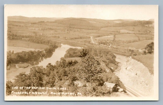 ROCK MOUNT PA ROOSEVELT HIGHWAY ANTIQUE REAL PHOTO POSTCARD RPPC