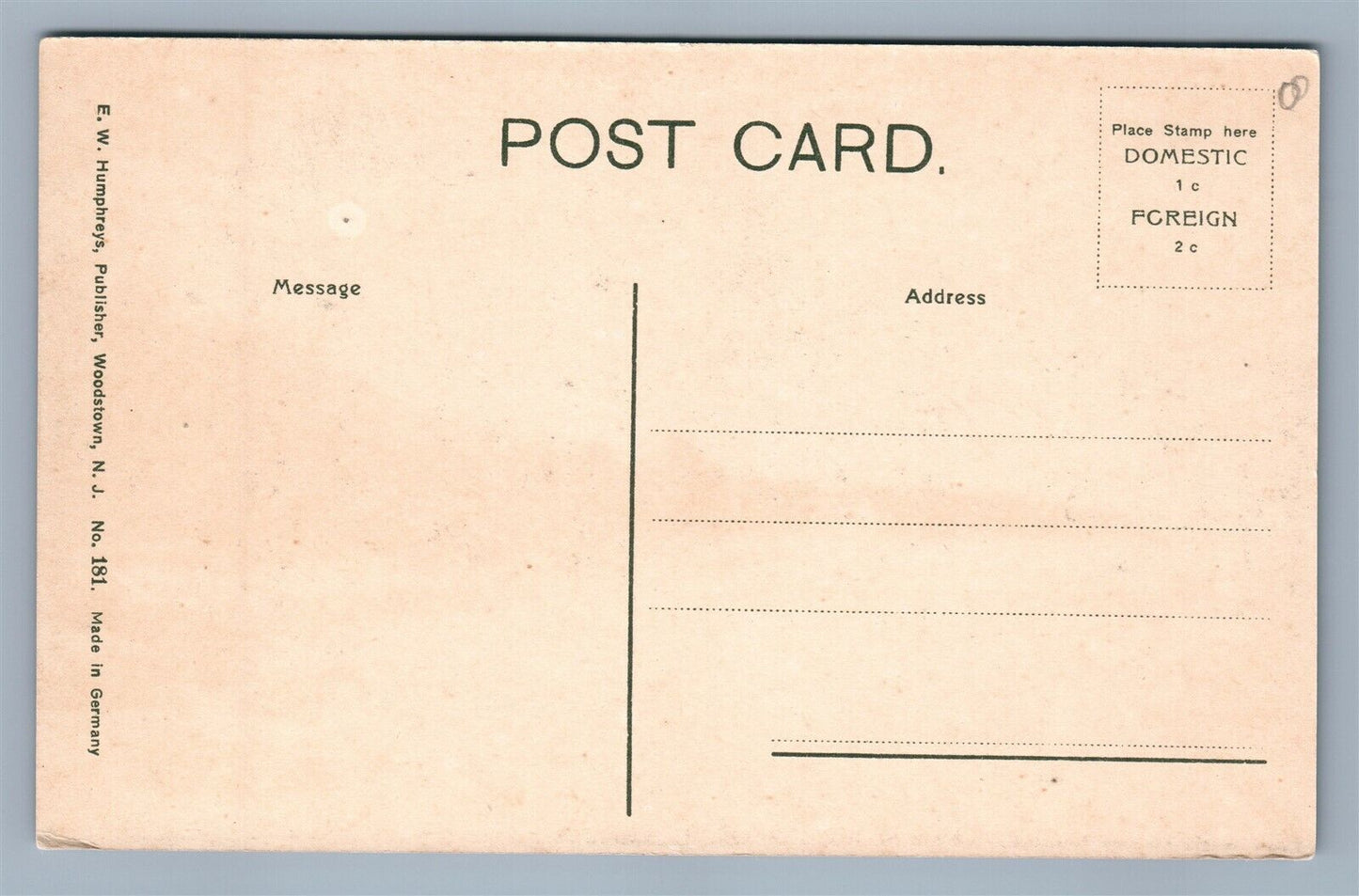 BILLINGSPORT NJ RIVER FRONT ANTIQUE POSTCARD