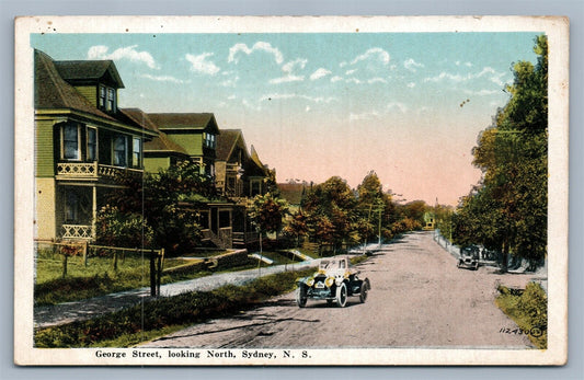 SYDNEY NS CANADA GEORGE STREET ANTIQUE POSTCARD
