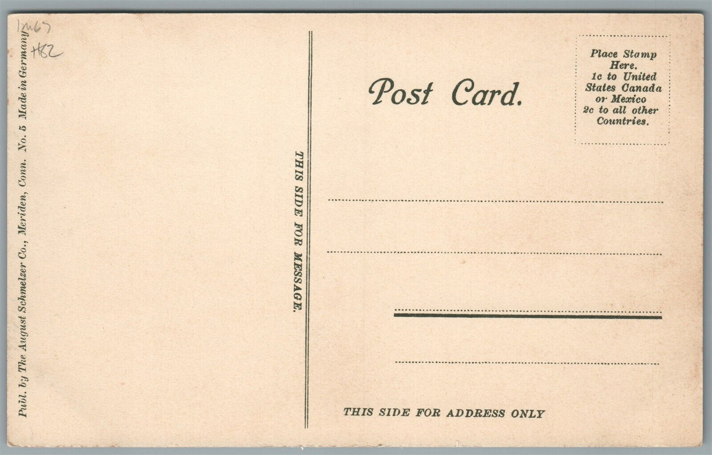 UNIONVILLE CT HIGH SCHOOL TOWN HALL ANTIQUE POSTCARD