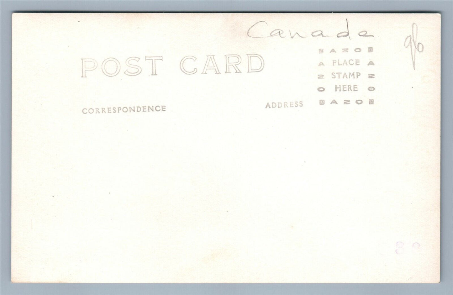 CARIBOU SWIMMING THE YUKON CANADA VINTAGE REAL PHOTO POSTCARD RPPC