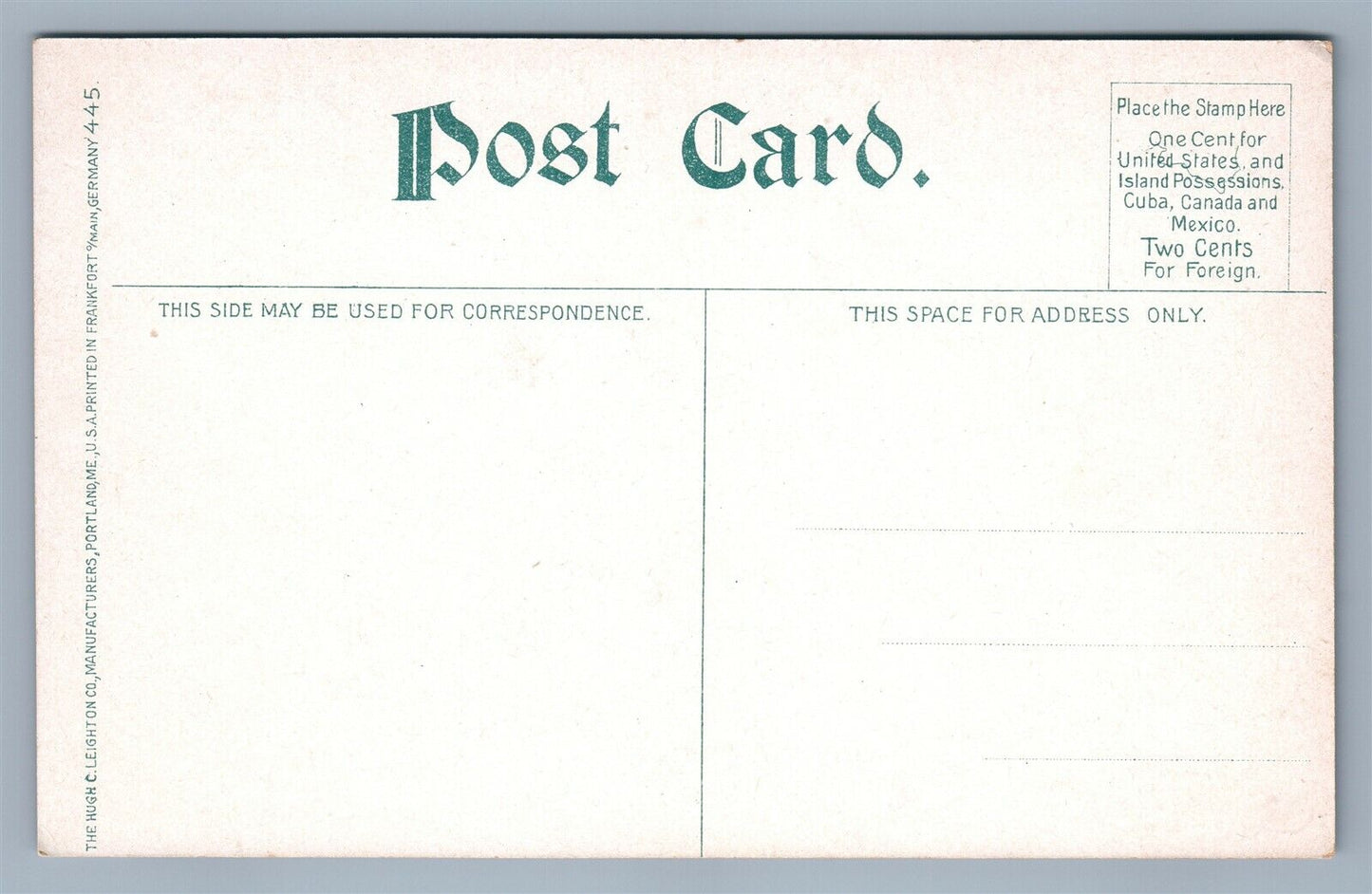 PORTSMOUTH NH FORT CONSTITUTION GATEWAY ANTIQUE POSTCARD