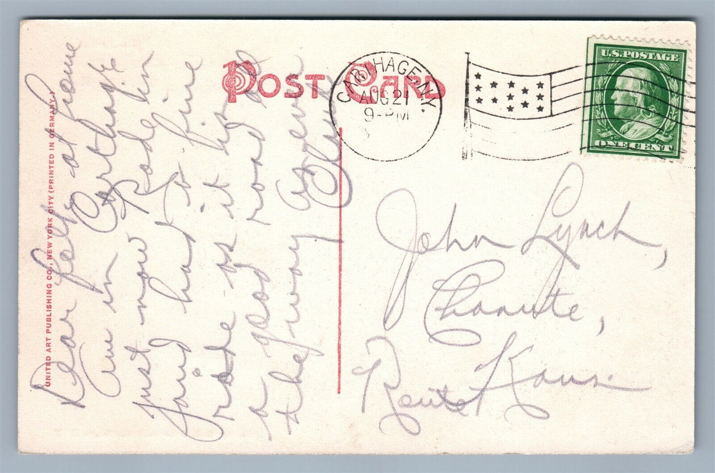 CARTHAGE NY ST.JAMES CHURCH ANTIQUE POSTCARD