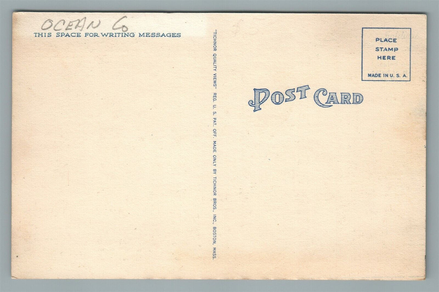 LITTLE EGG HARBOR BAY NJ SAILING SCENE VINTAGE POSTCARD