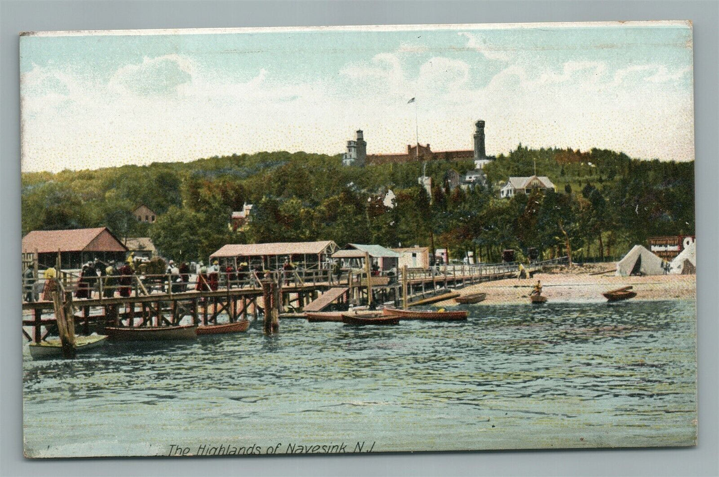 HIGHLANDS OF NAVESINK NJ ANTIQUE POSTCARD