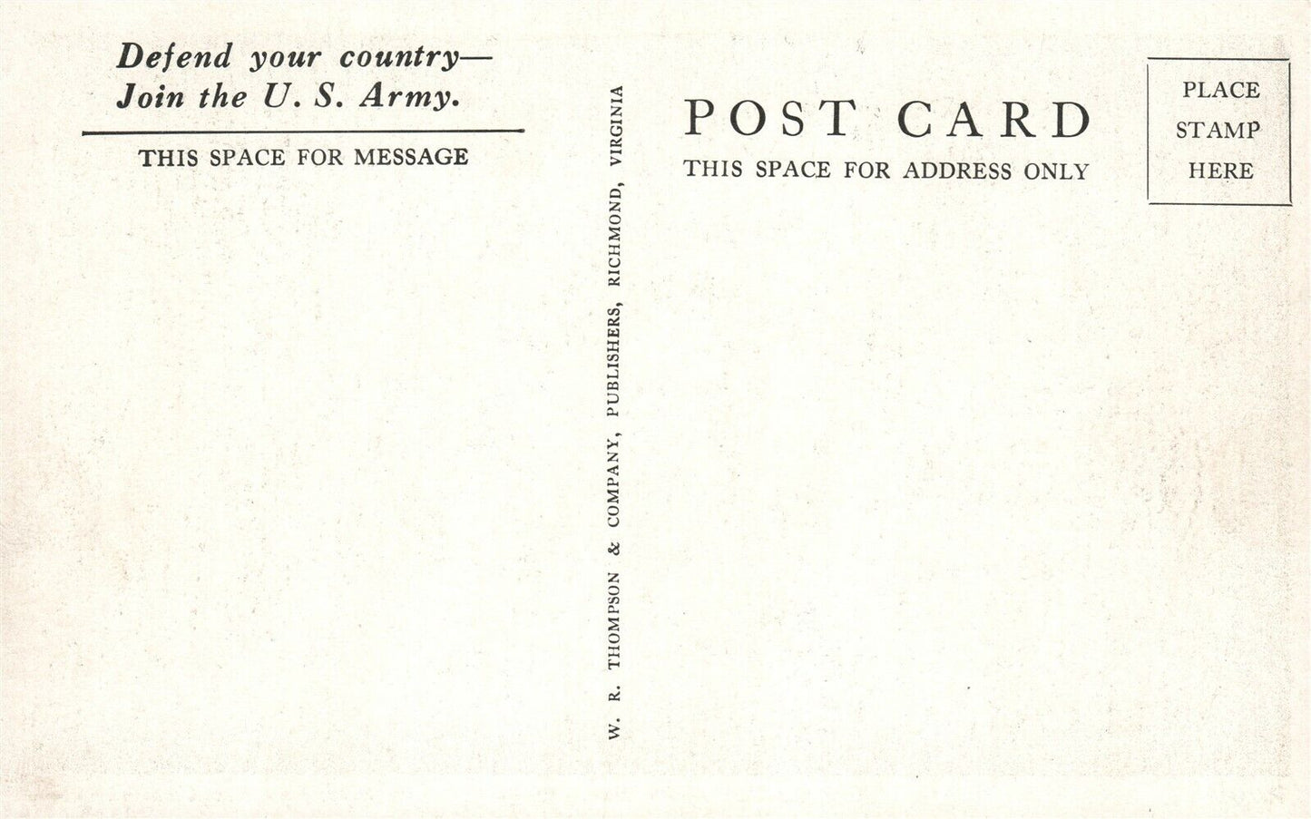 NEW CUMBERLAND PA US ARMY RECRUITING RECEPTION CENTER VINTAGE POSTCARD