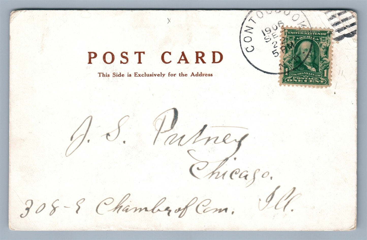 MARK ELLINWOODS RELICS 1906 ANTIQUE POSTCARD