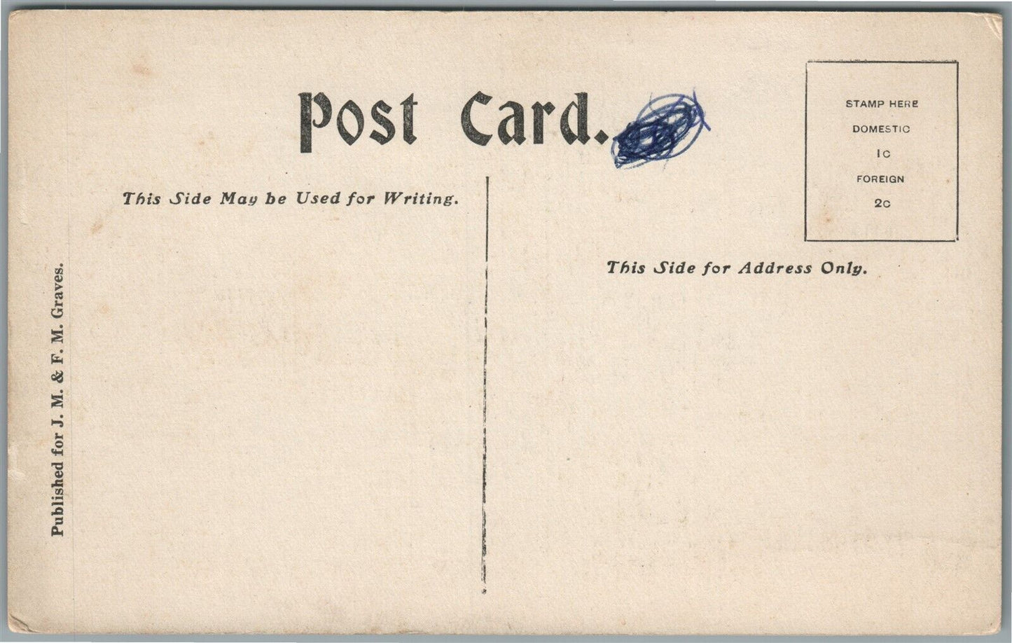 JERMYN PA SOUTH WASHINGTON AVE. ANTIQUE POSTCARD