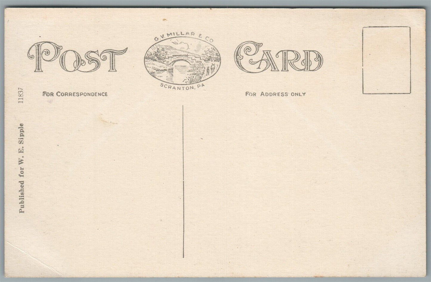 MILESES NY PANORAMA ANTIQUE POSTCARD