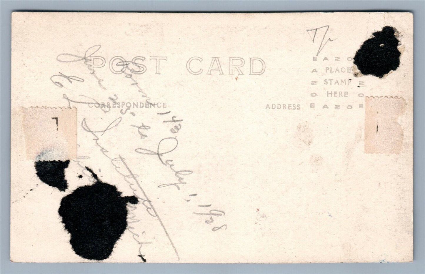 ALBION MI COLLEGE GIRLS DORMITORY ANTIQUE REAL PHOTO POSTCARD RPPC