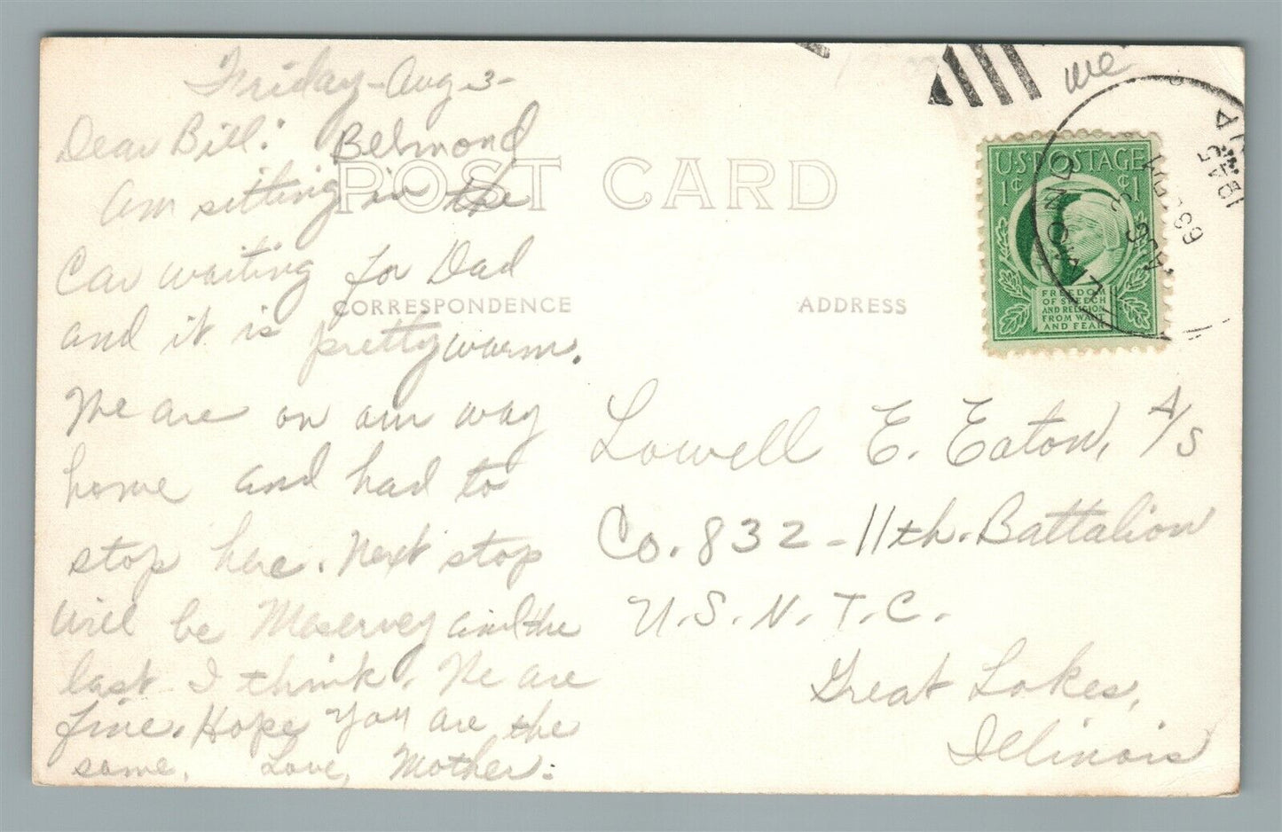 CLARION IA HOTEL MOORE ANTIQUE REAL PHOTO POSTCARD RPPC