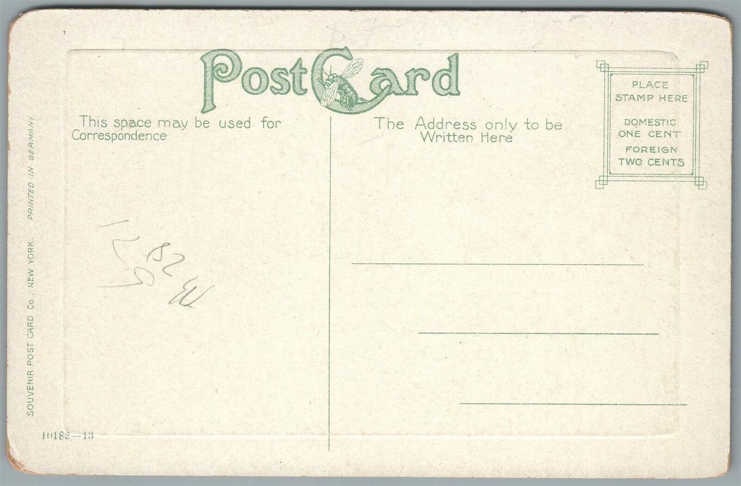 USS DE LONG STERN TORPEDO TUBE ANTIQUE POSTCARD