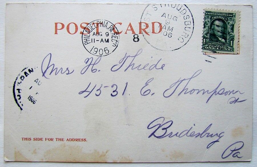 VINTAGE 1906 UNDIVIDED POSTCARD THE KITTATINNY DELAWARE WATER GAP PA