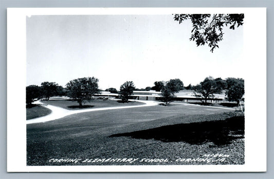 CORNING IA ELEMENTARY SCHOOL VINTAGE REAL PHOTO POSTCARD RPPC