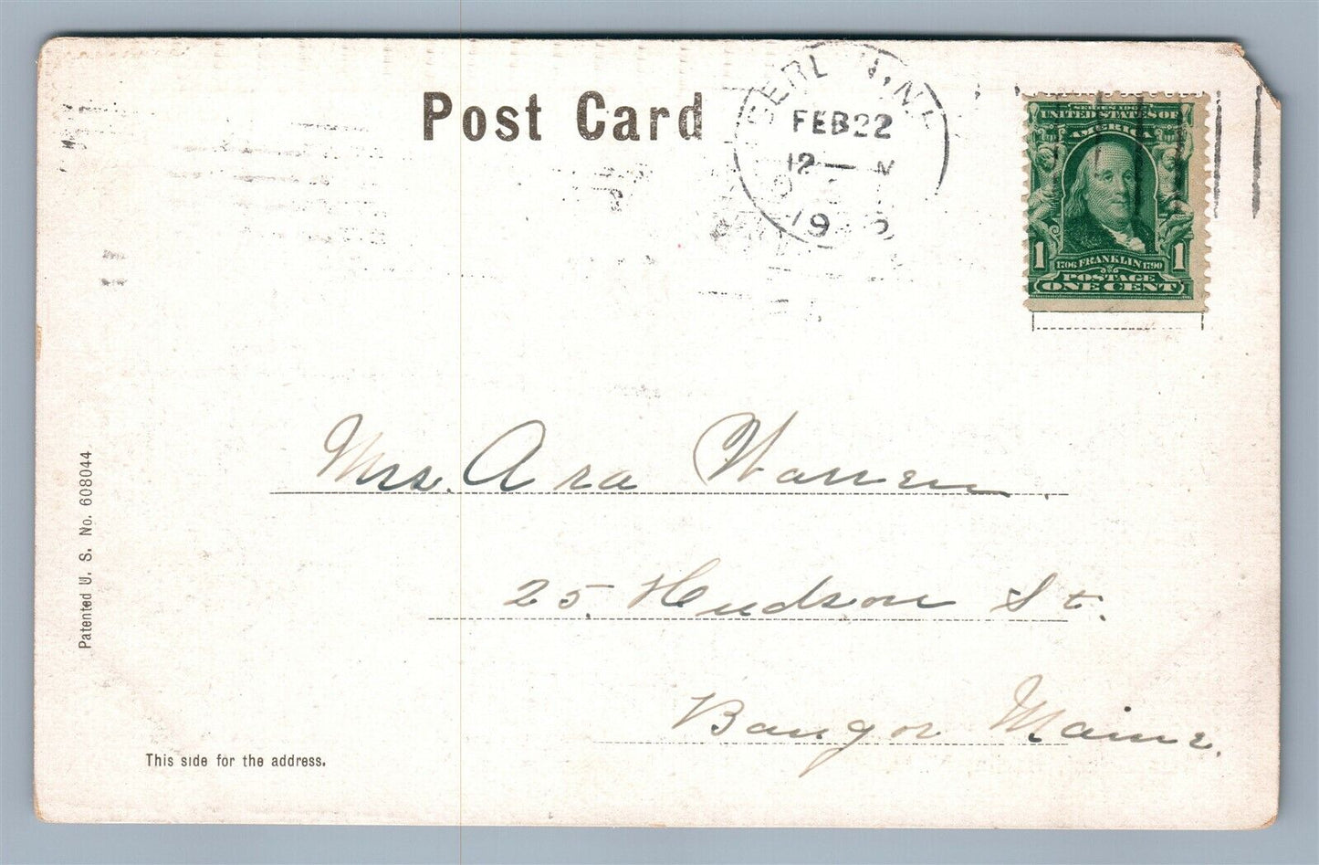 BERLIN NH MAIN STREET ANTIQUE POSTCARD