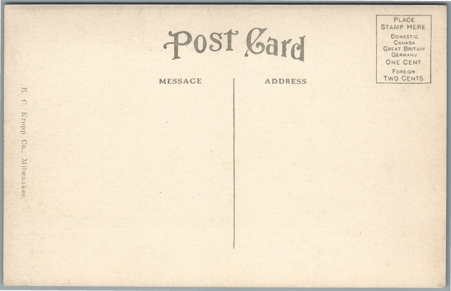 MARION IA SEVENTH AVE. ANTIQUE POSTCARD