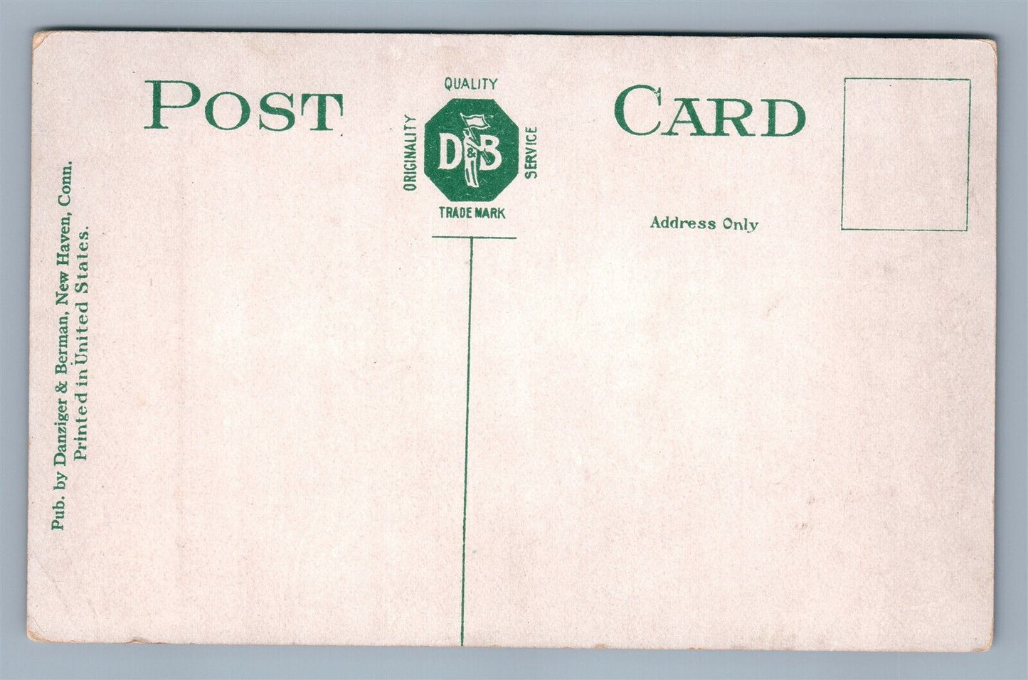 DANBURY CT ODD FELLOW'S BUILDING ANTIQUE POSTCARD