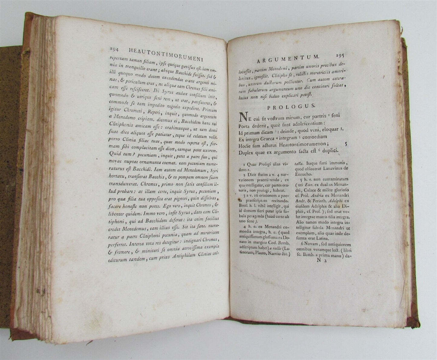 1779 TERENCE COMEDIES POETRY 2 vols antique Publius Terentius Afer Comoediae Sex