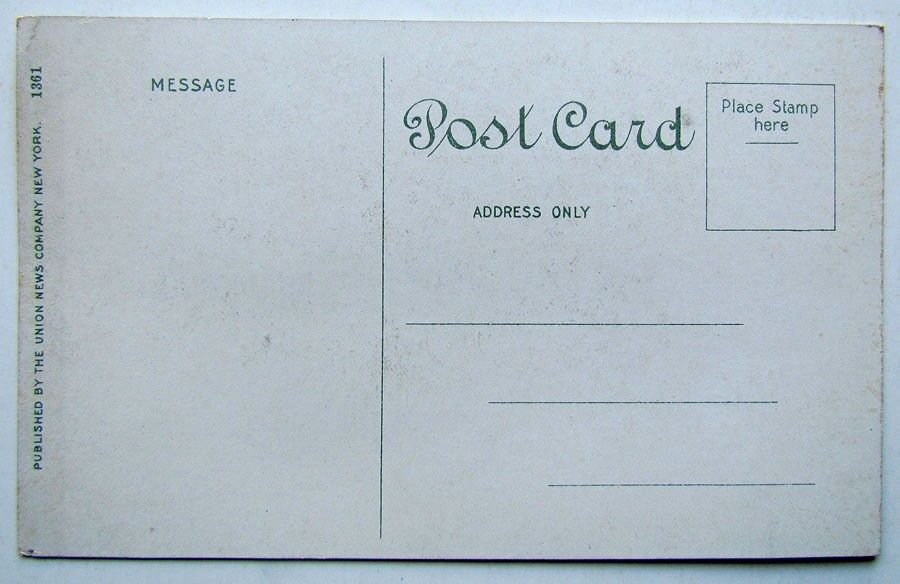 ANTIQUE POSTCARD THE OLD MILL POND KEANSBURG N.J.