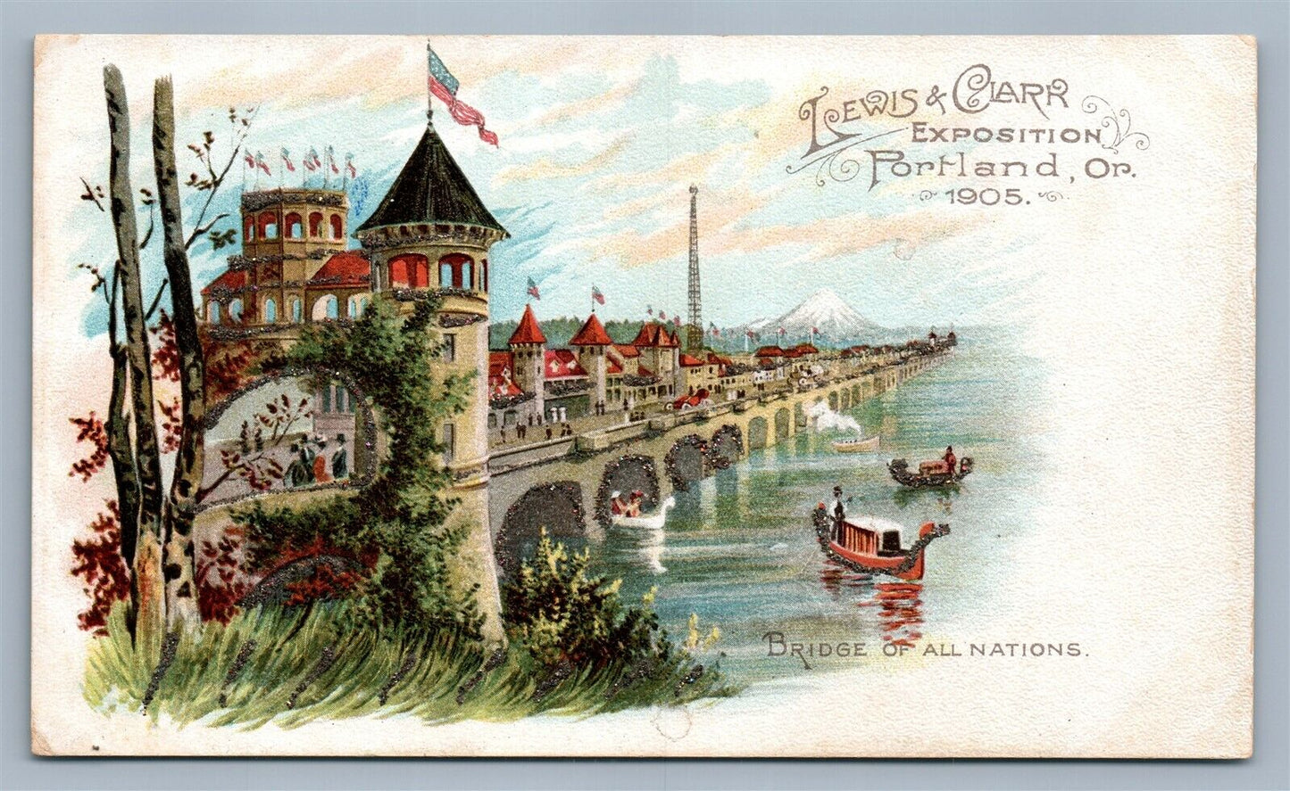 PORTLAND OR LEWIS & CLARK EXPOSITION ANTIQUE POSTCARD
