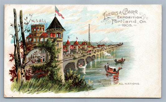 PORTLAND OR LEWIS & CLARK EXPOSITION ANTIQUE POSTCARD