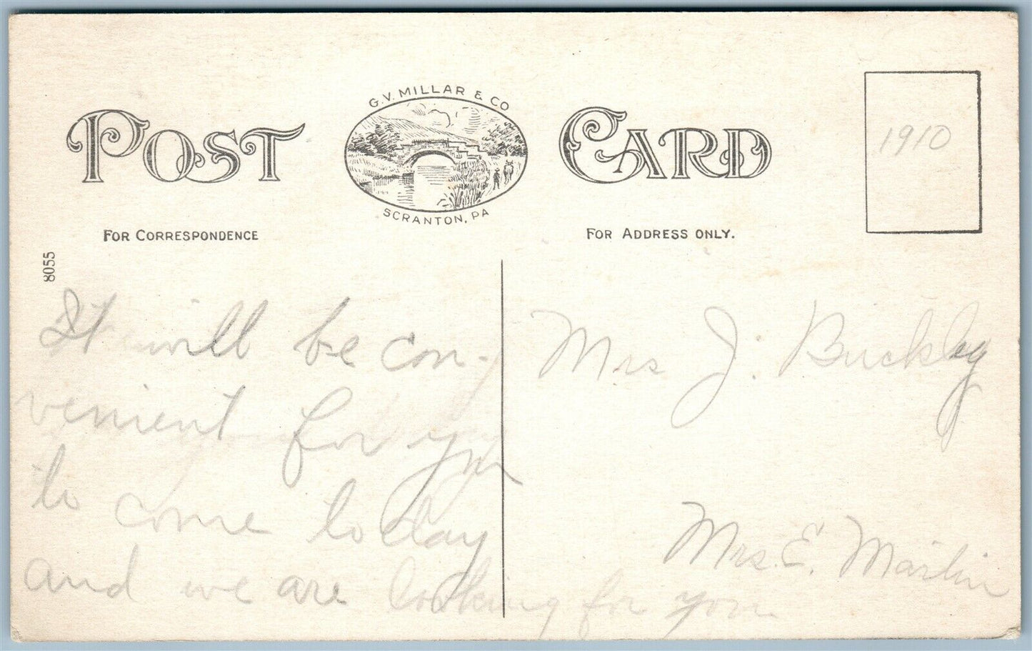 WASHINGTON NJ HIGH SCHOOL ANTIQUE POSTCARD