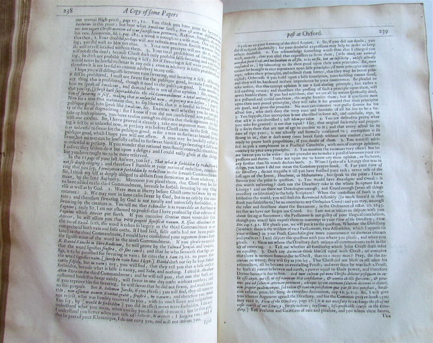 1674-1684 THE WORKES by HENRY HAMMOND 3 volumes antique FOLIOS in ENGLISH