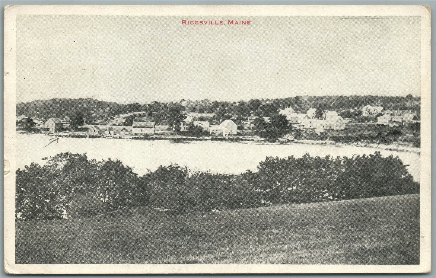 RIGGSVILLE ME ANTIQUE POSTCARD