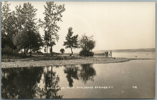 SHELDRAKE SPRINGS POINT NY VINTAGE REAL PHOTO POSTCARD RPPC