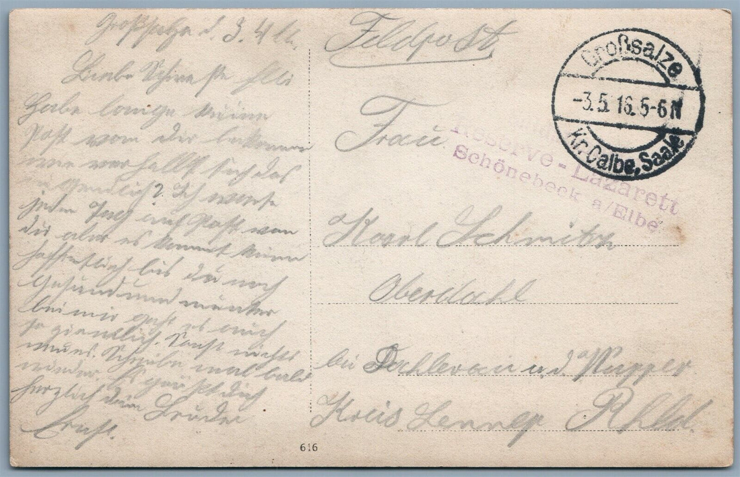 WWI GERMAN MILITARY HOSPITAL ANTIQUE REAL PHOTO POSTCARD RPPC