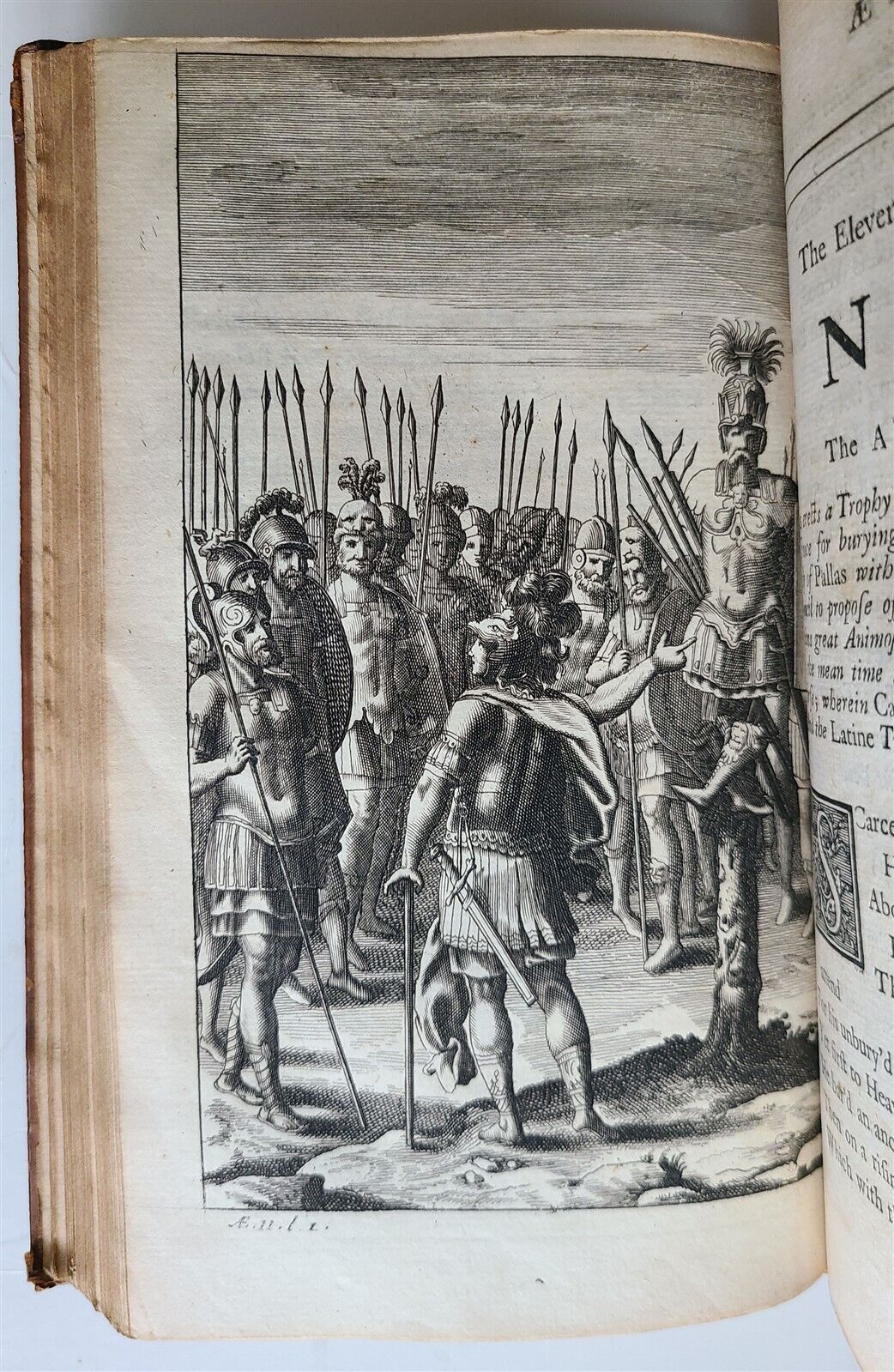 1719 WORKS of VIRGIL in ENGLISH by DRYDEN 3 VOLUMES antique ILLUSTRATED