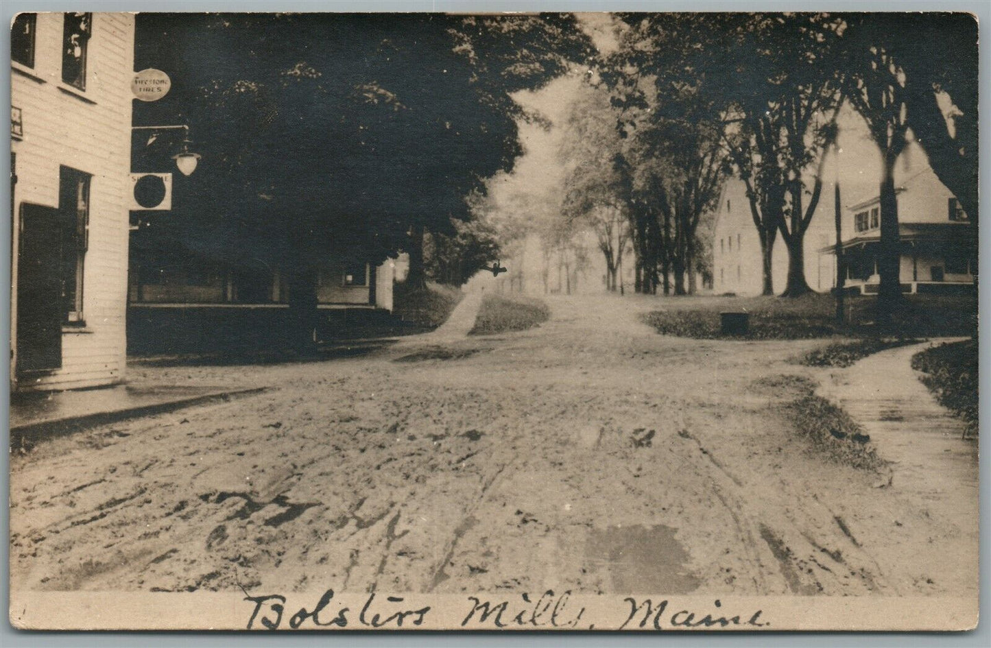 HARRISON ME BOLSTERS MILLS ANTIQUE REAL PHOTO POSTCARD RPPC