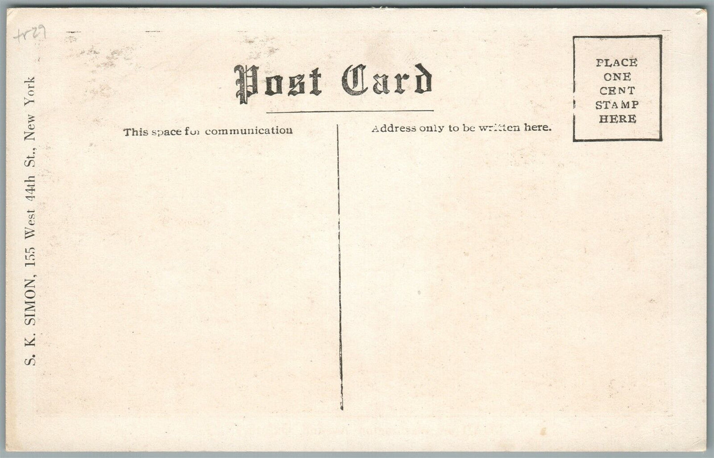 OXFORD NJ WASHINGTON AVENUE ANTIQUE POSTCARD