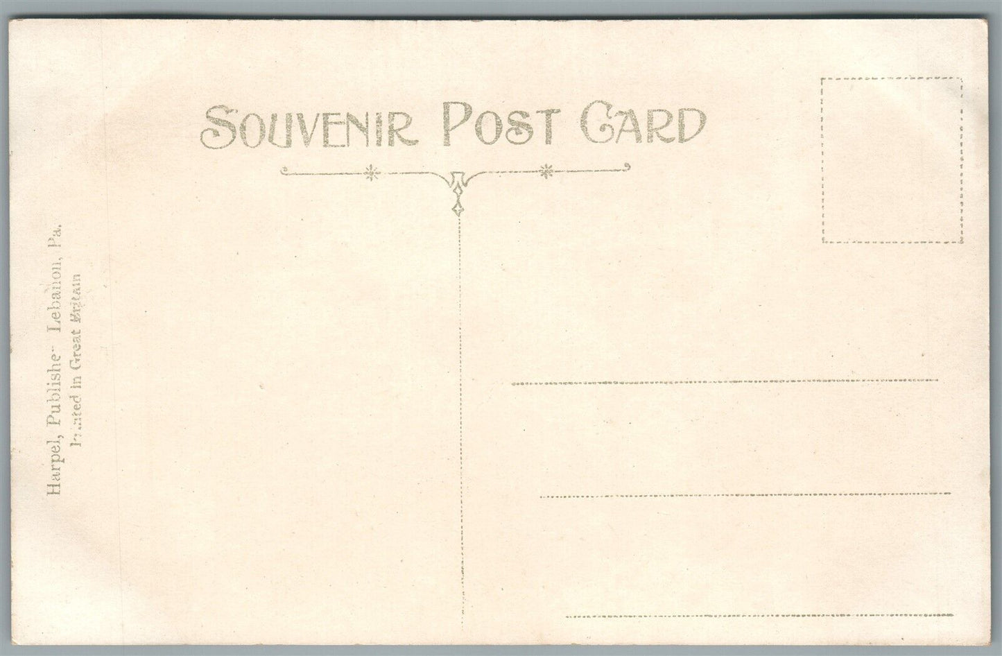 LEBANON PA NORTH EIGHTH STREET ANTIQUE POSTCARD