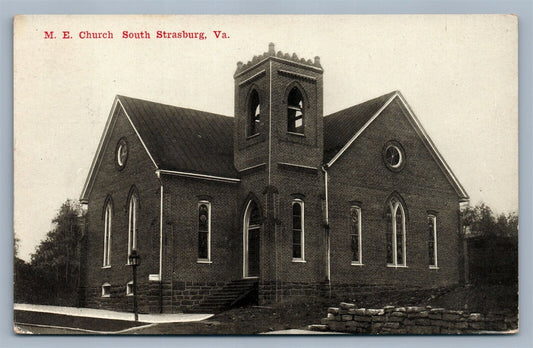 SOUTH STRASBURG VA ME CHURCH ANTIQUE POSTCARD