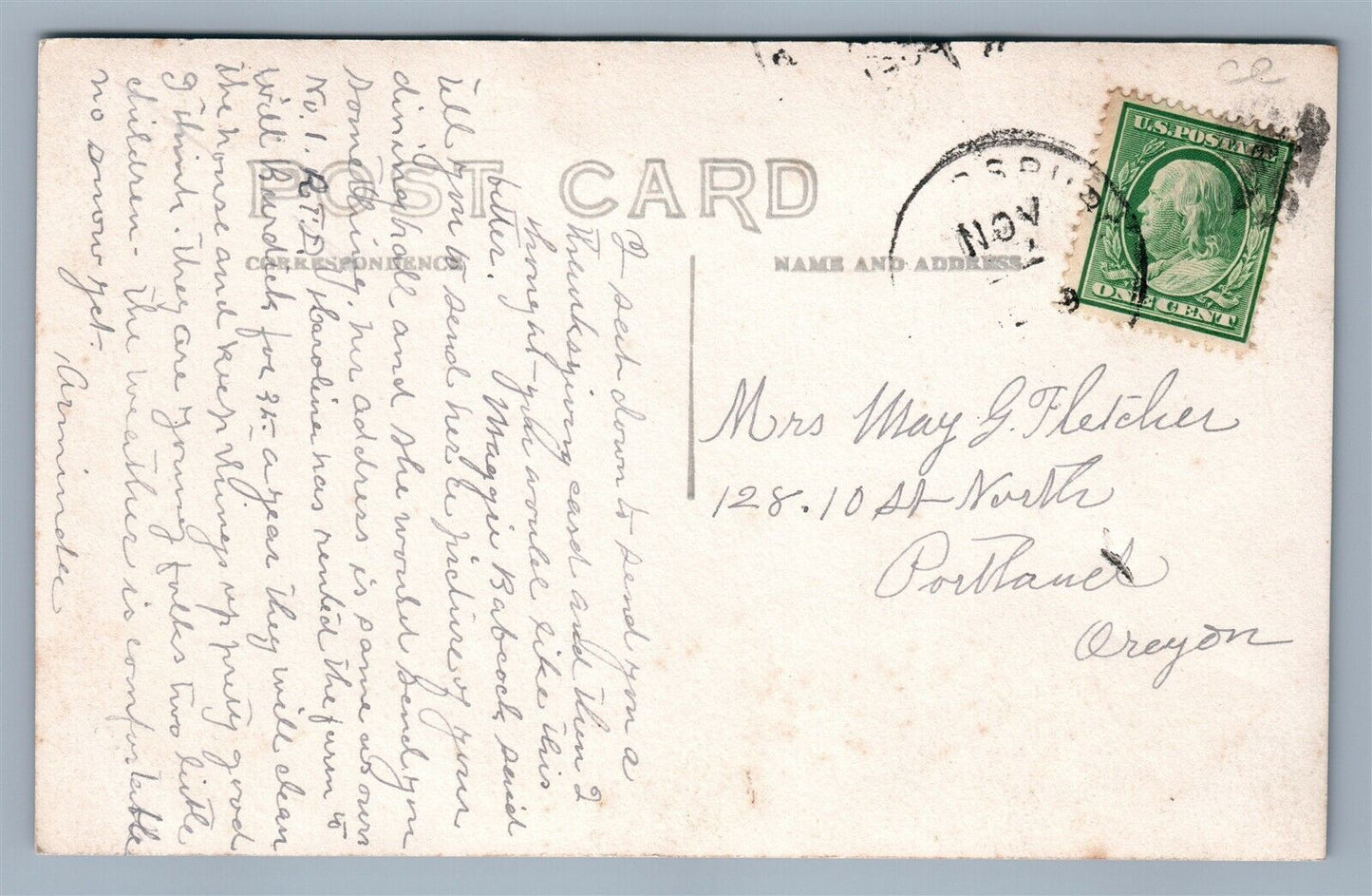 PETERSBURG NY STREET SCENE ANTIQUE REAL PHOTO POSTCARD RPPC