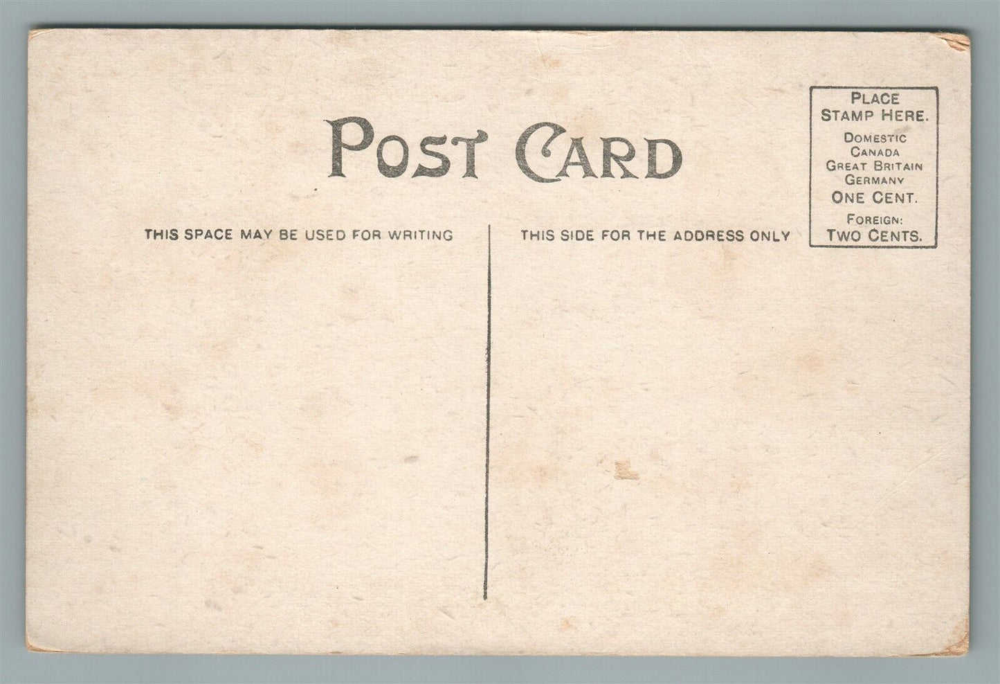 IRON RIVER MI HIGH SCHOOL ANTIQUE POSTCARD