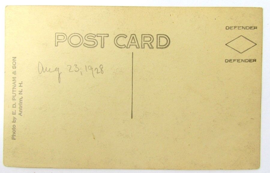 1928 RPPC VINTAGE REAL PHOTO POSTCARD GIANT STAIRWAY FROM JACKSON N.H.