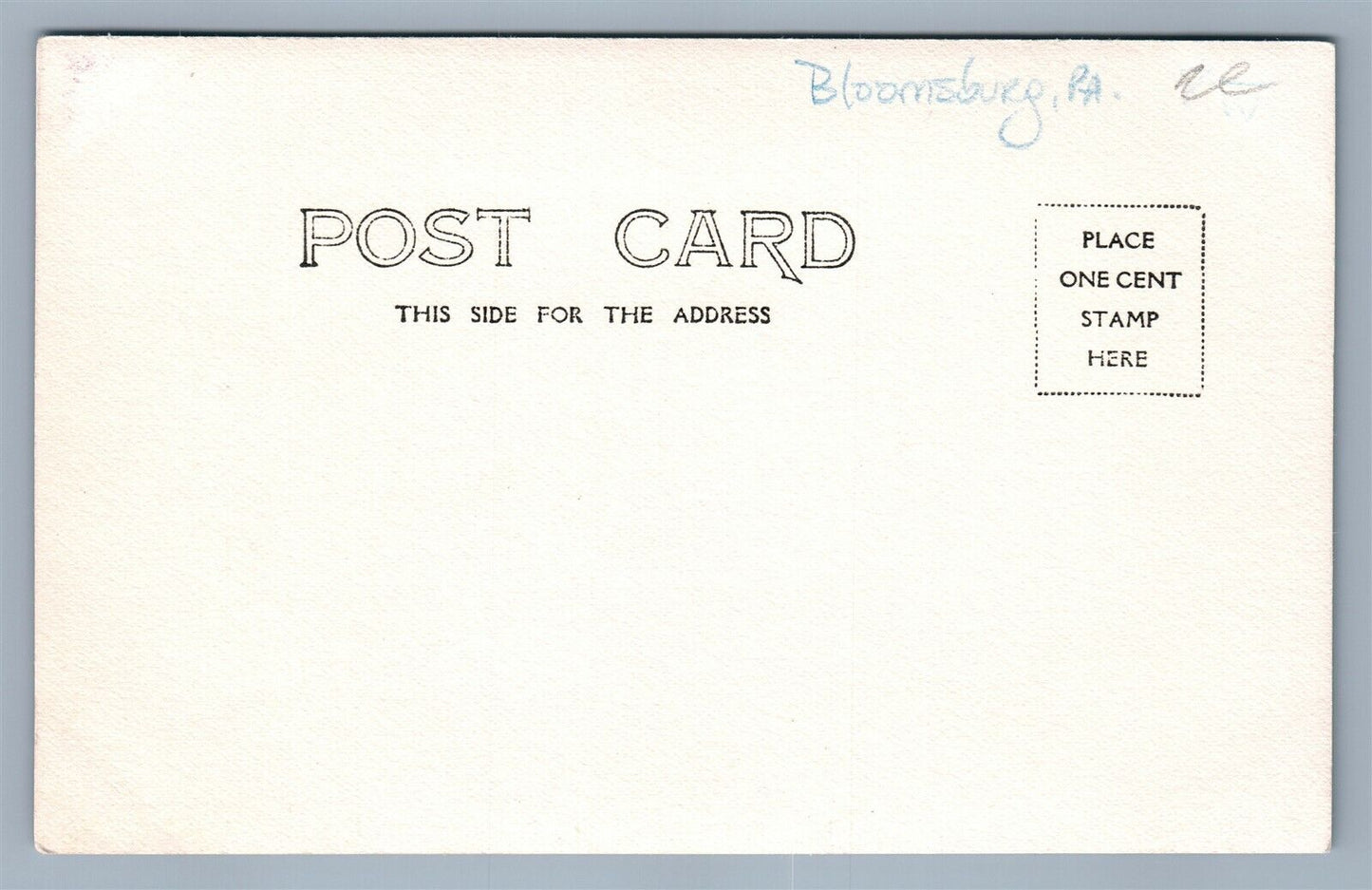 BLOOMSBURG PA MARKET SQUARE ANTIQUE REAL PHOTO POSTCARD RPPC